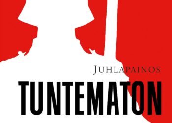 Martti Mykkäsen punavalkoinen kansi Tuntemattomaan sotilaaseen on Suomen tunnetuimpia taideteoksia.