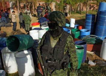 Meksikon armeija takavarikoi tonnikaupalla huumeita Guadalajaran kaupungin ulkopuolelta aikaisemmin helmikuussa.